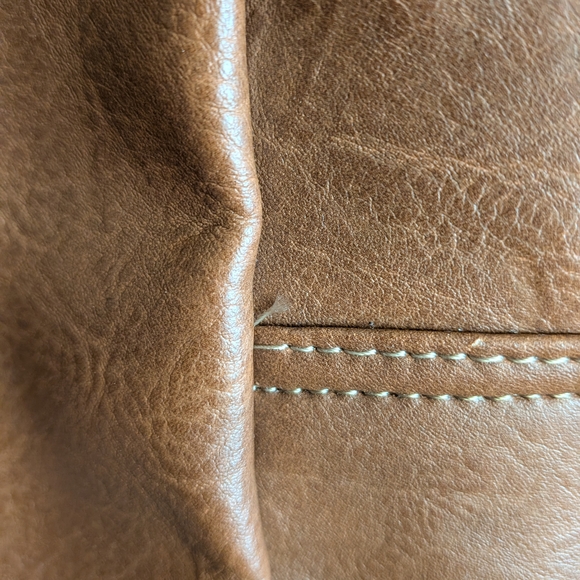 B.O.C. Brown Leather Backpack - Picture 9 of 10